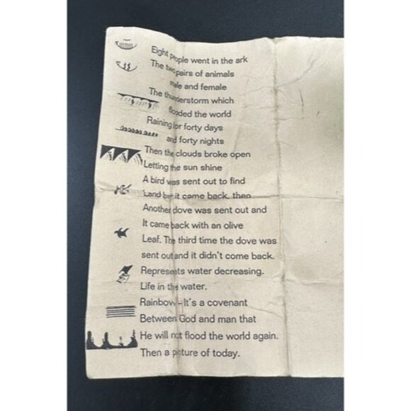 Navajo Seed Pot Vase Hand Painted Etched by Ronda Thomas Noah's Ark Story 5 x 6" - Picture 7 of 7